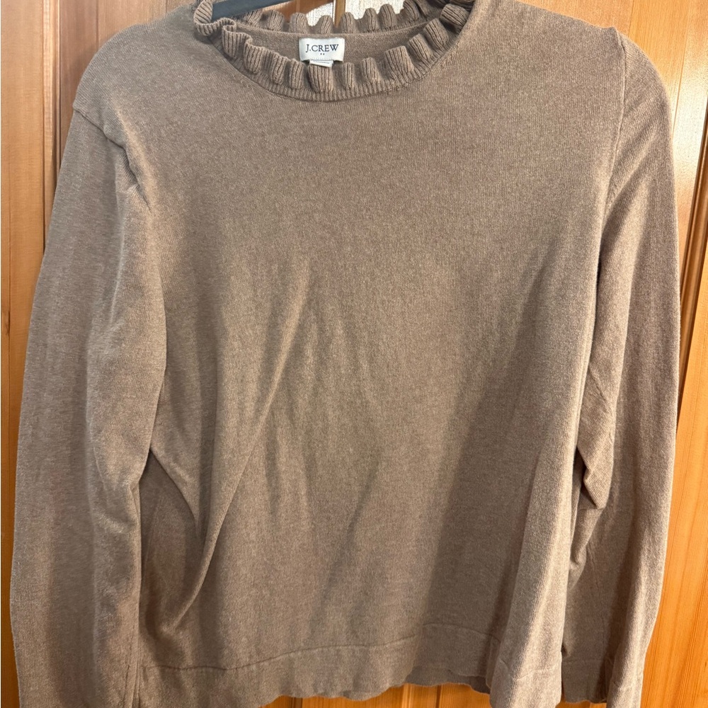 J. Crew Women's Brown Crewneck Sweater
